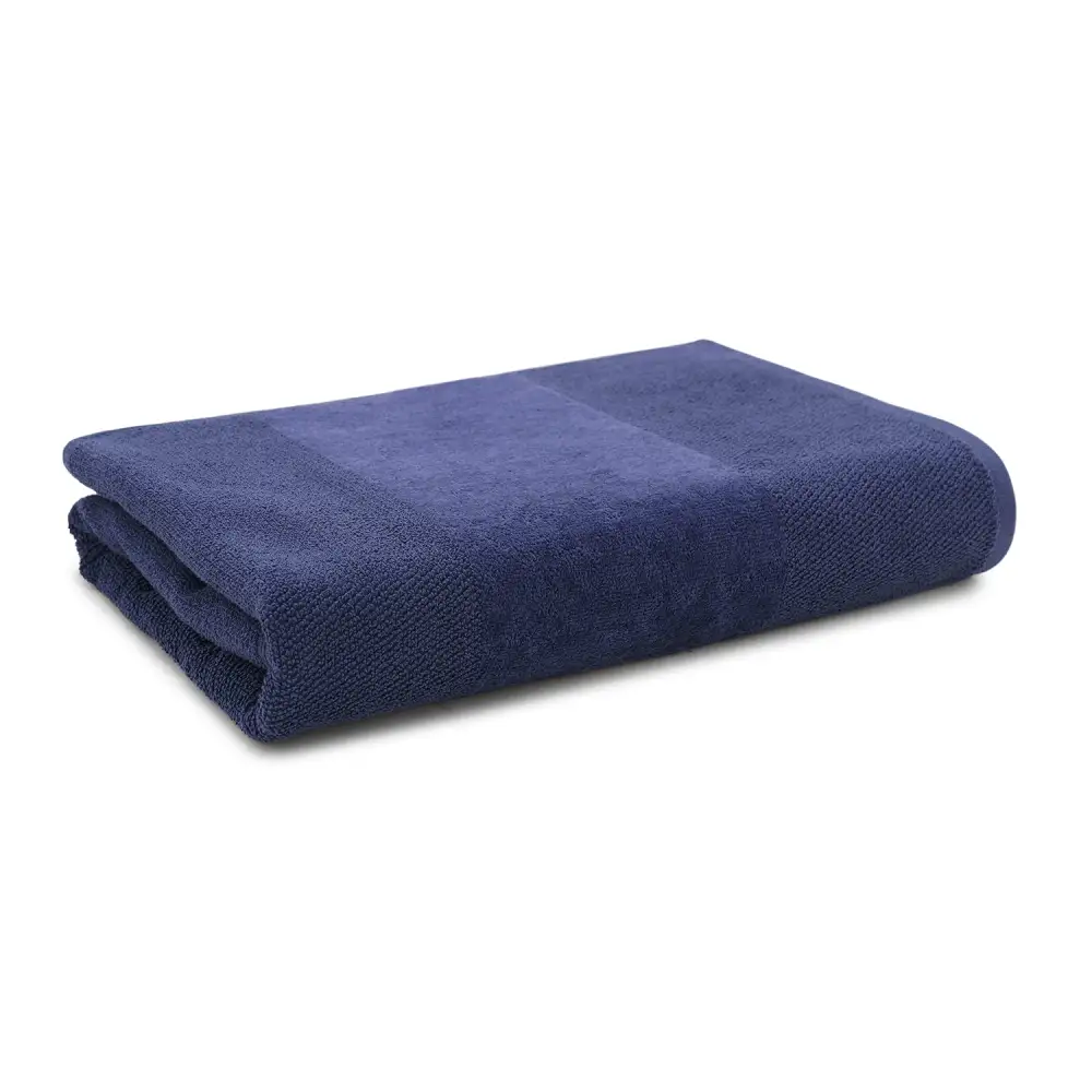 Blue Cotton Bath Towel