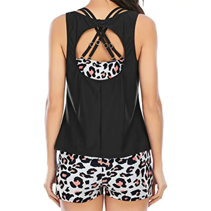 Women's Cutout Printed Swim Set