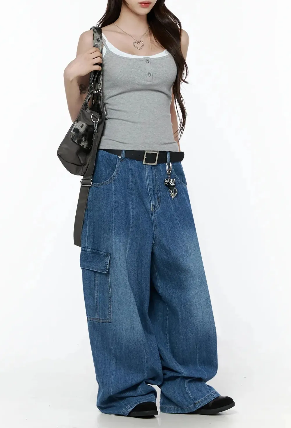 Wide Cargo Jeans