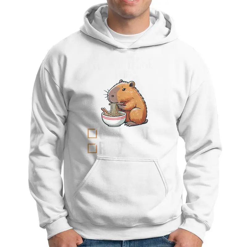 Cute Kawaii Capybara List Of Things I Like Ramen Lover Hoodie