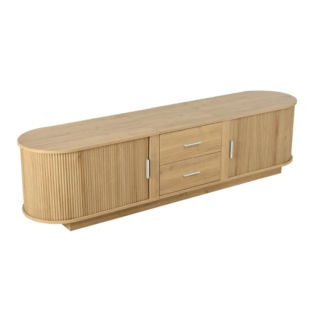 Tv Stand With Drawers And Hidden Sliding Storage