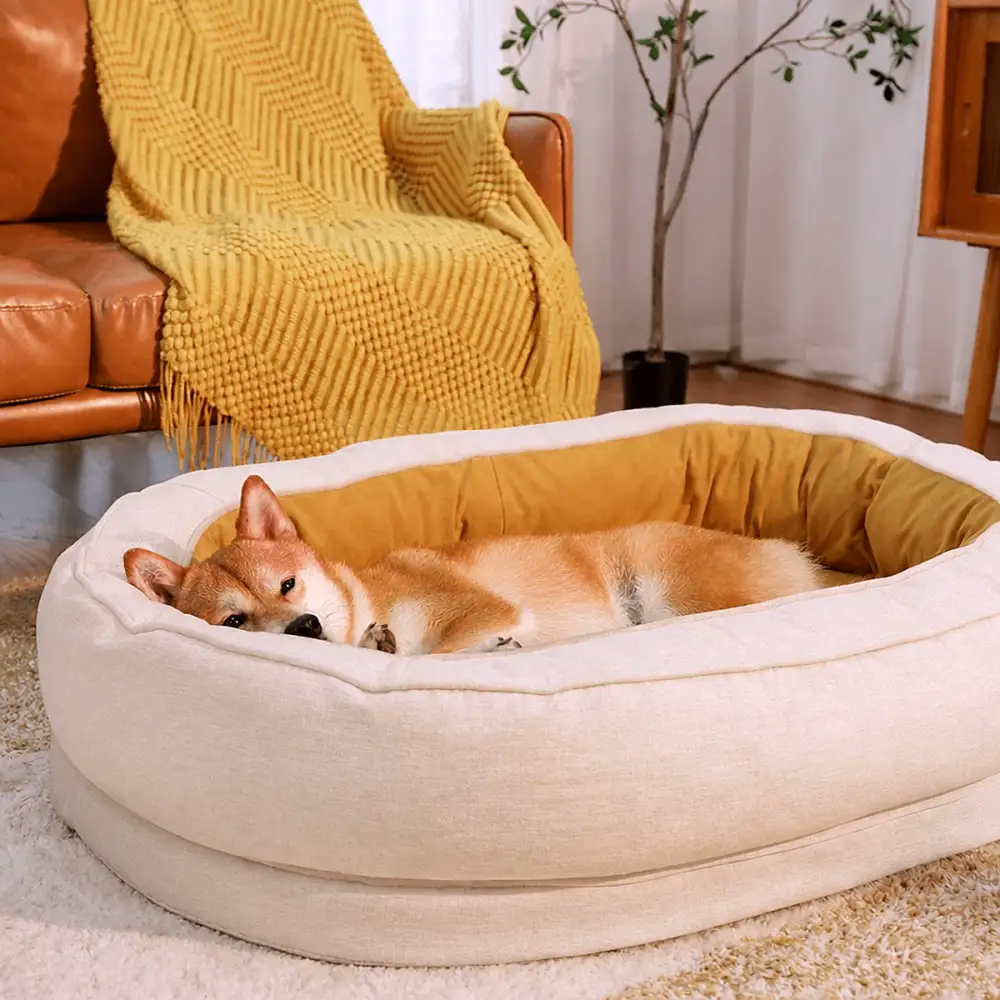 Washable Bolster Pet Bed