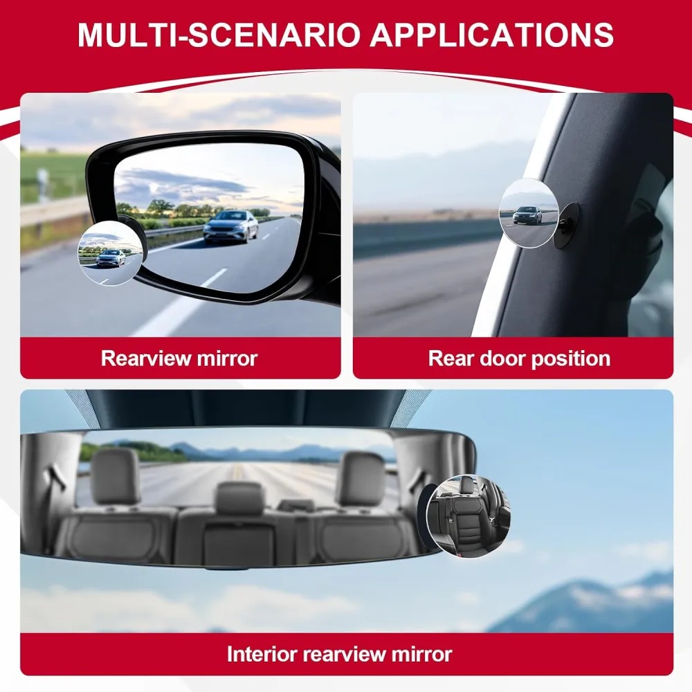 Frameless Blind Spot Mirror Set