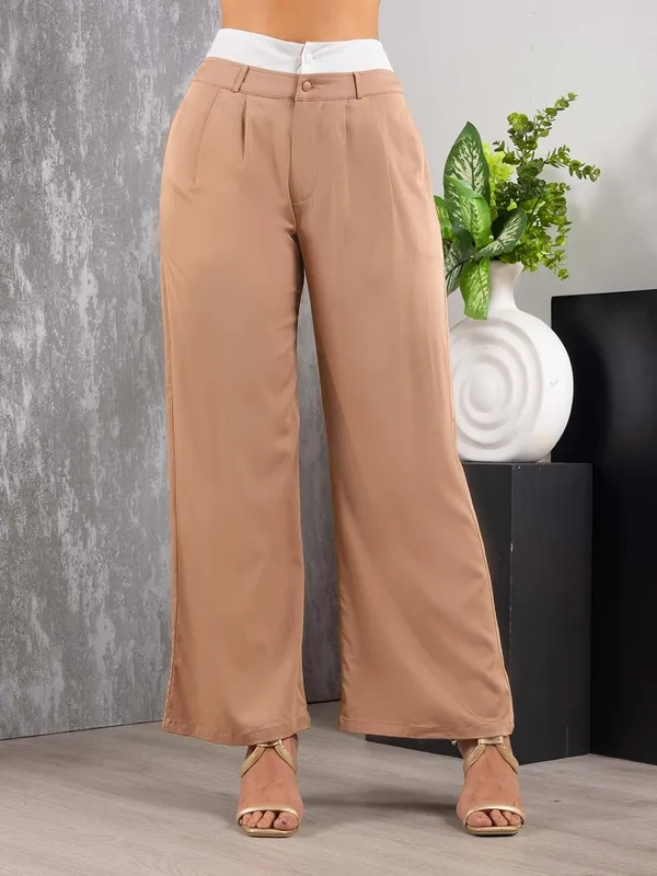 Double Waistband Loose Pants