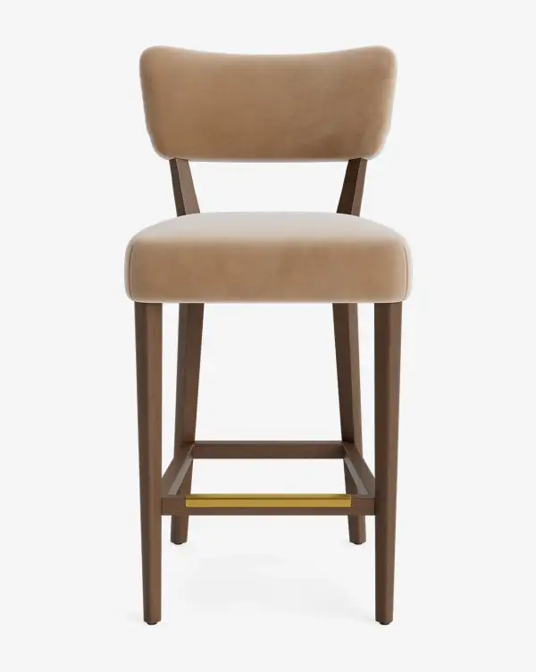 Vintage-Inspired Velvet Stool