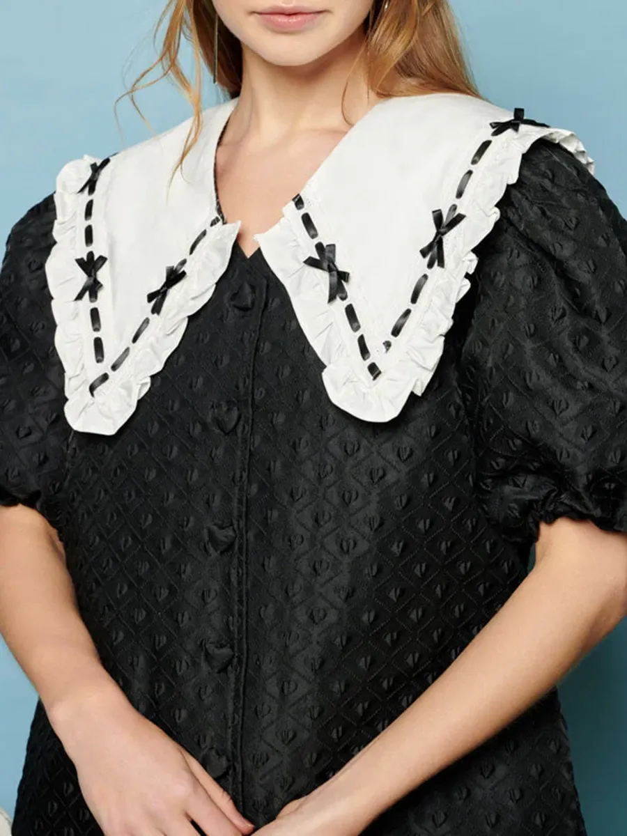 Bow Collar Dress