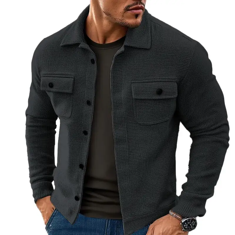 Structured Utility Waffle Jacket