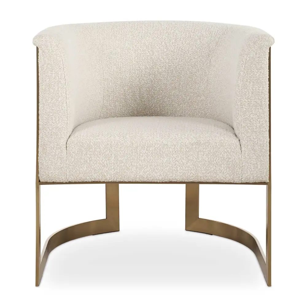 Boucle Cantilevered Accent Chair