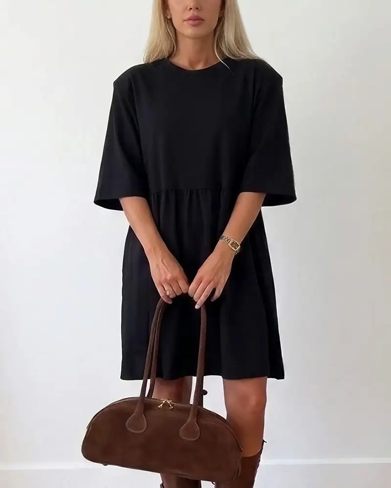 Casual Loose Tiered Mini Dress