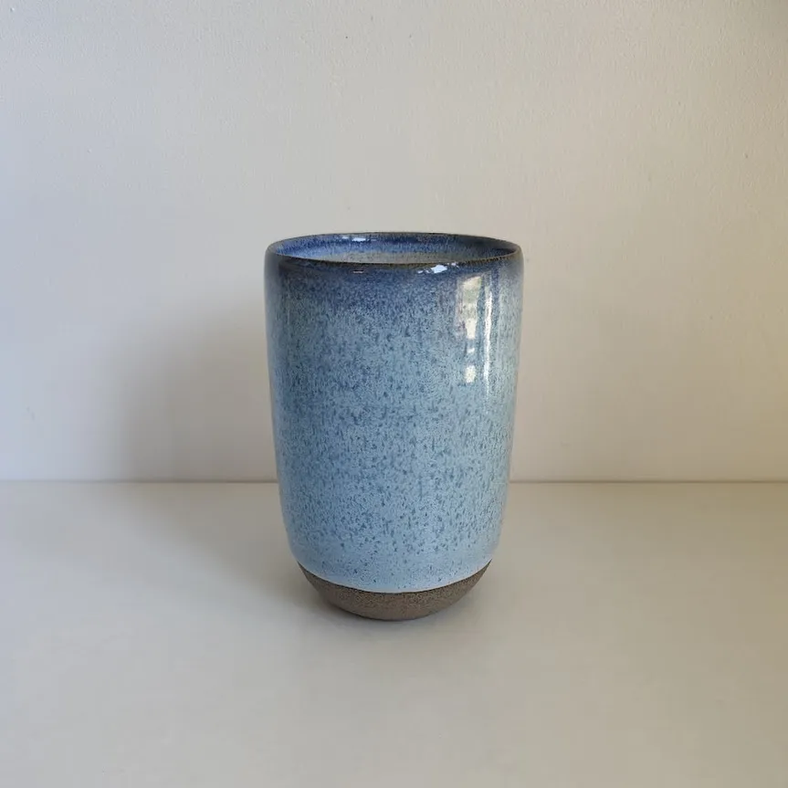 Hand Glazed Stoneware Flower Vase