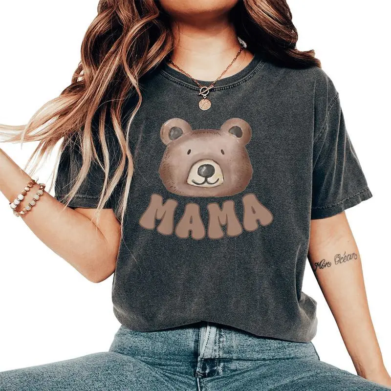 Mama Teddy Bear 1St Birthday Boy Girl Family Matching Party Women's Oversized Comfort T-Shirt