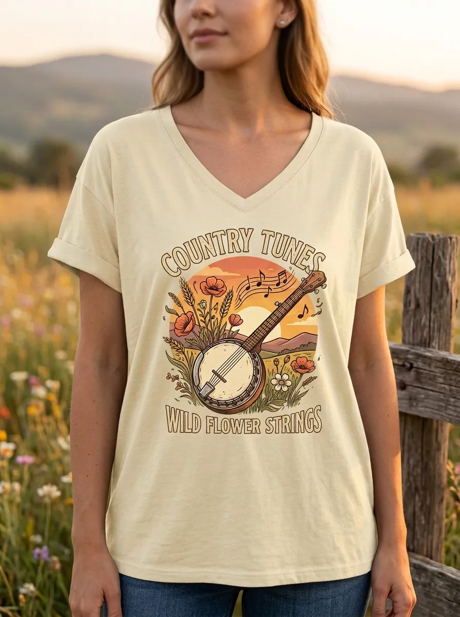 Americana Country Music Graphic T-Shirt