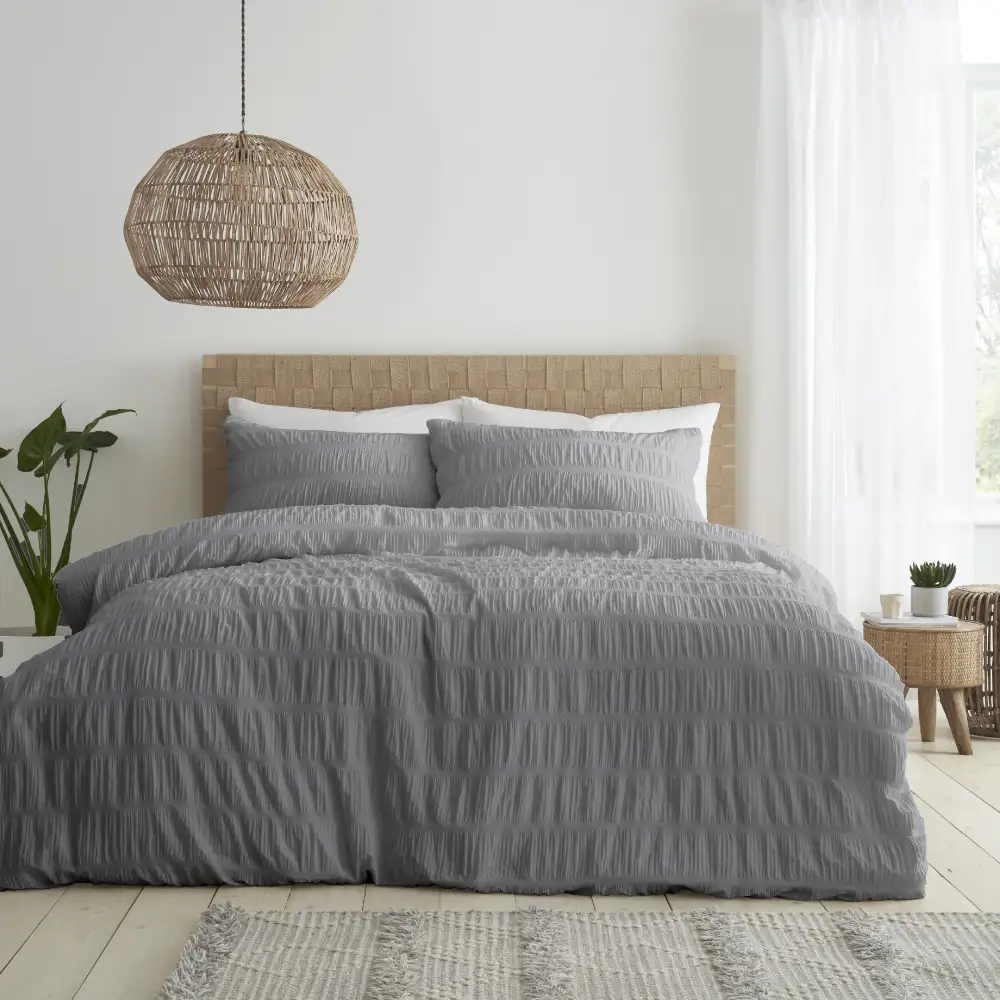 Stripe Seersucker Duvet Cover Set