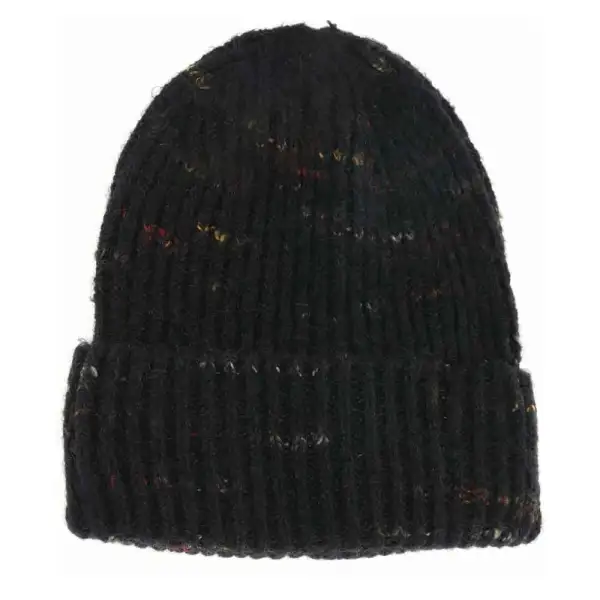 Unisex Marled Knit Cuff Beanie