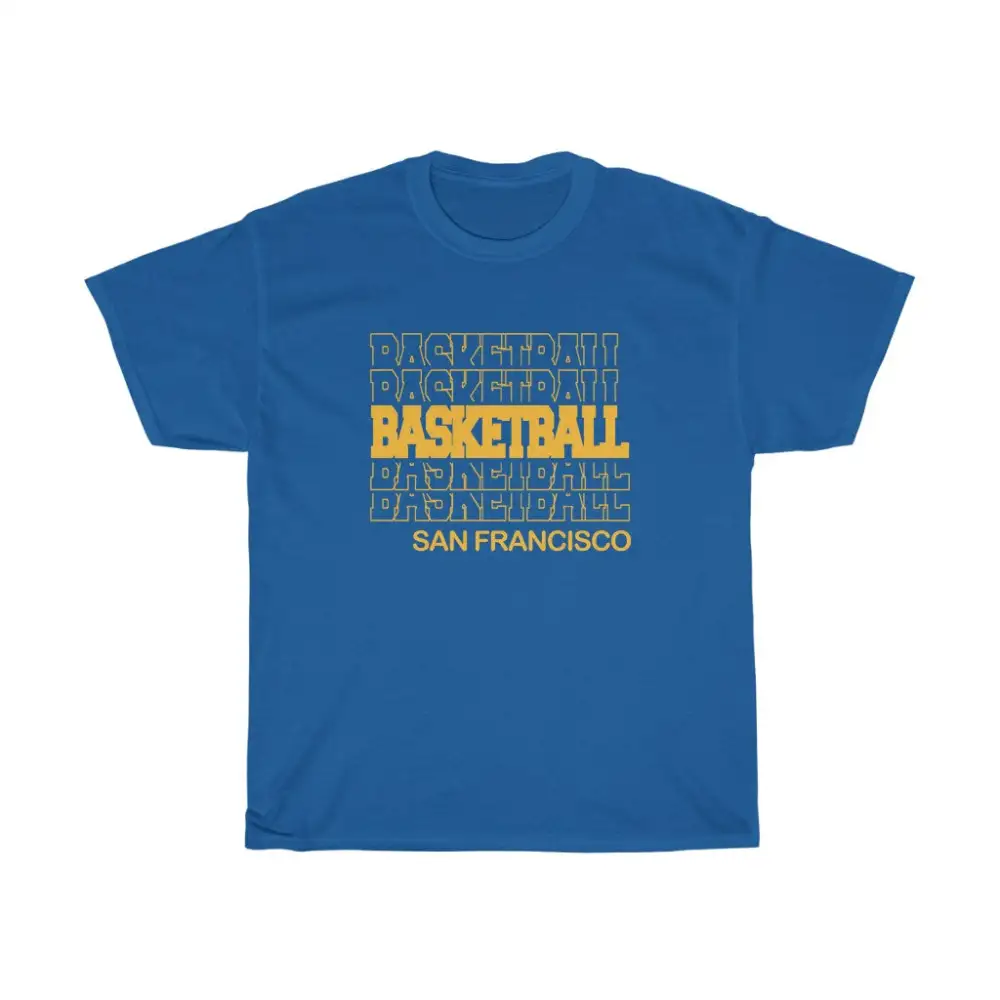 Basketball San Francisco in Modern Stacked Lettering