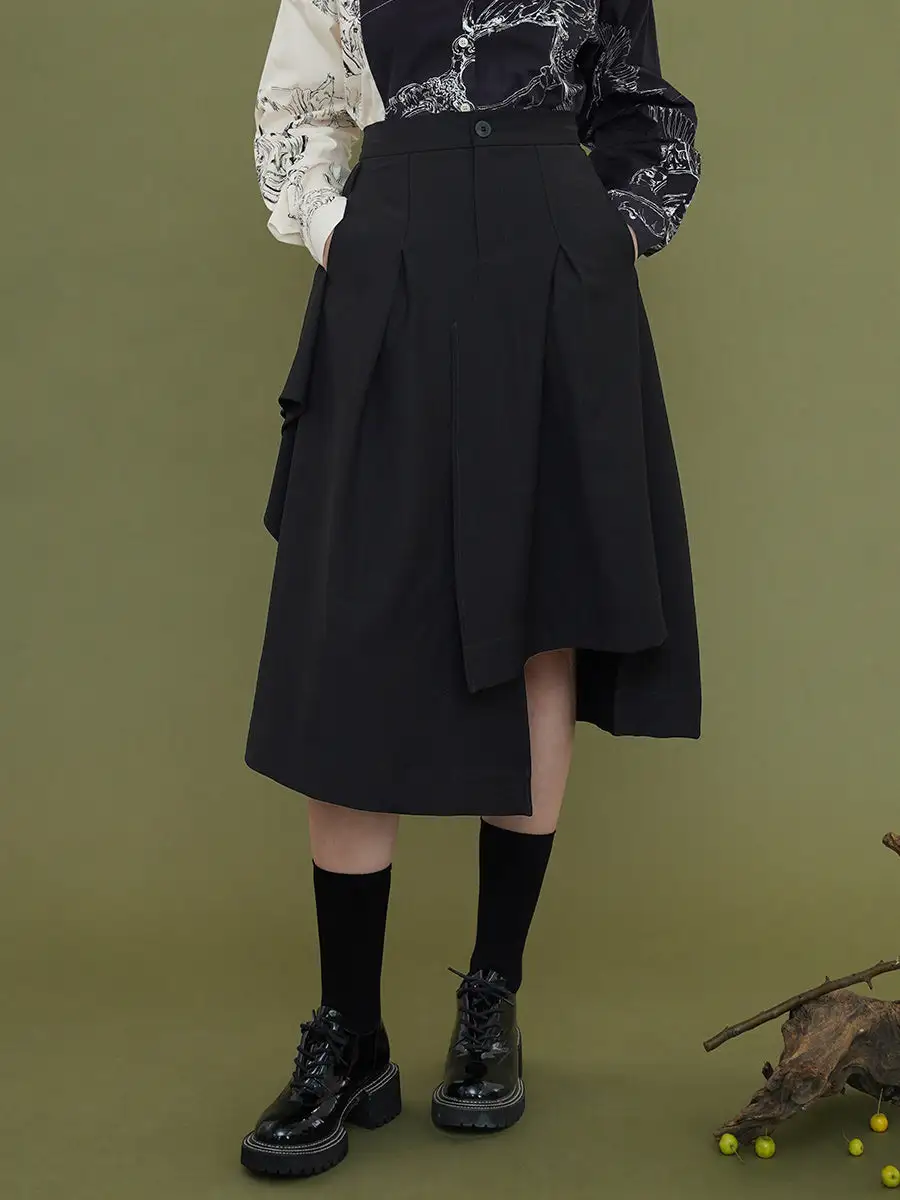 Soft Utility Everyday Casual Polyester Skirt