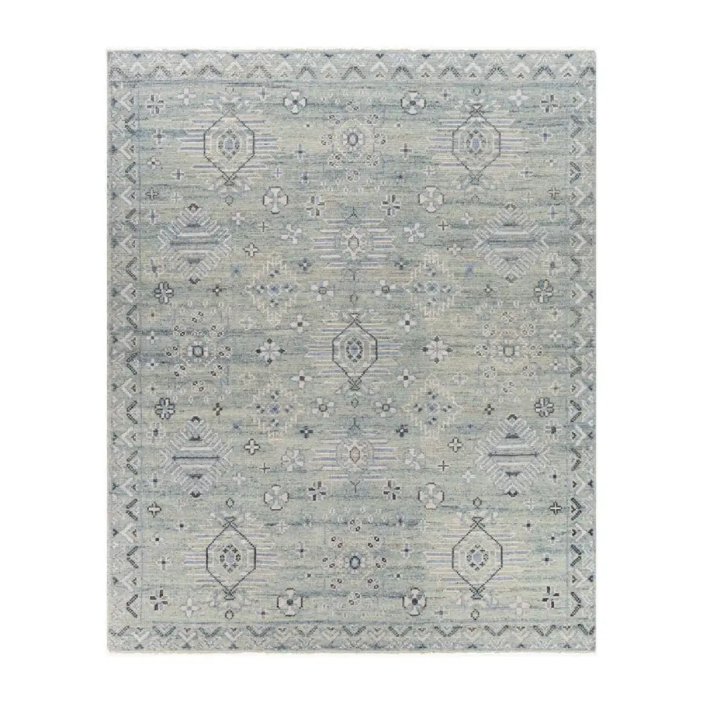 Patterned Wool Viscose Carpet