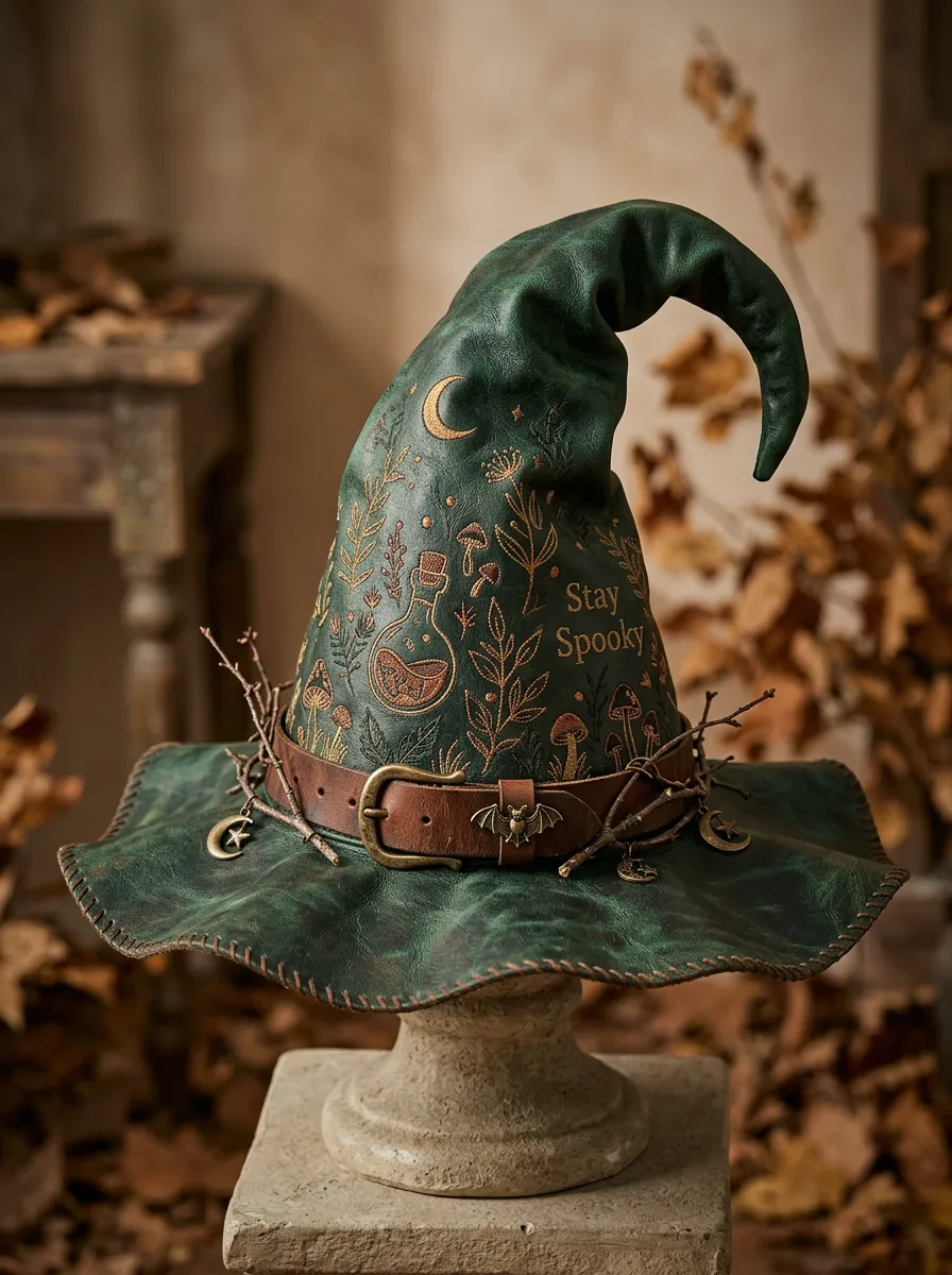 Spooky Halloween Witch Hat