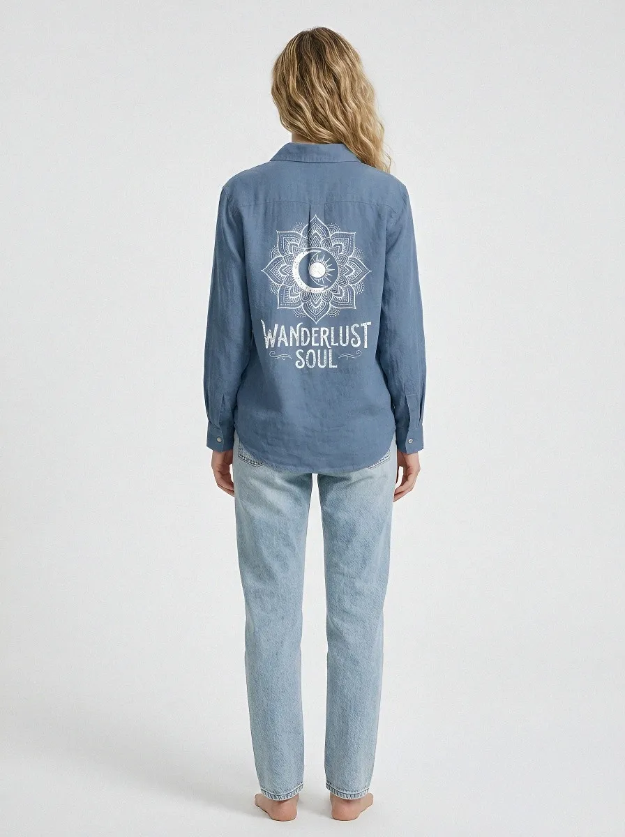 Wanderlust Soul Mandala Casual Shirt Classic