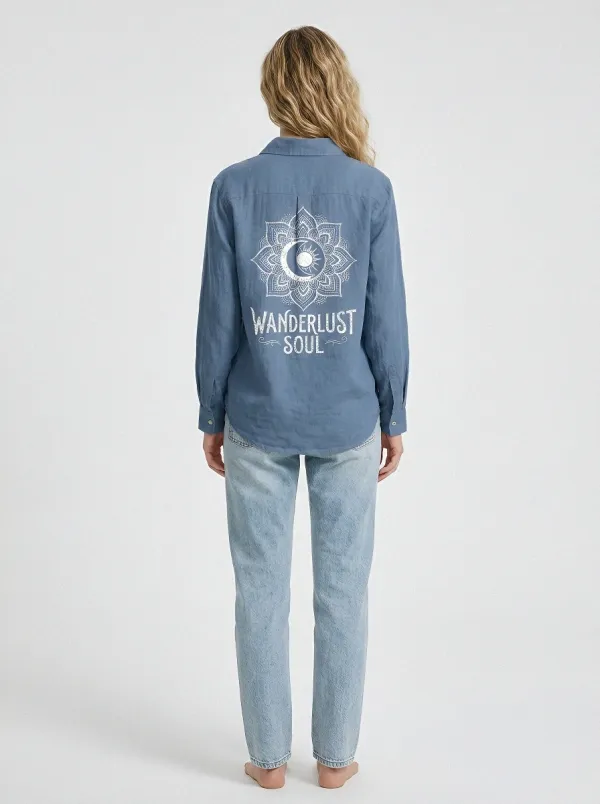 Wanderlust Soul Mandala Casual Shirt Classic