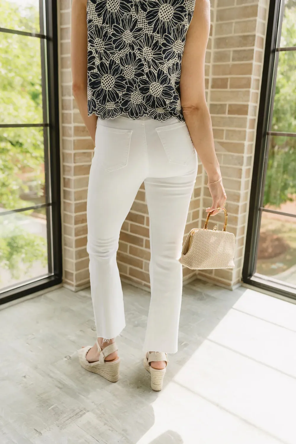 Raw Hem High Rise Jeans