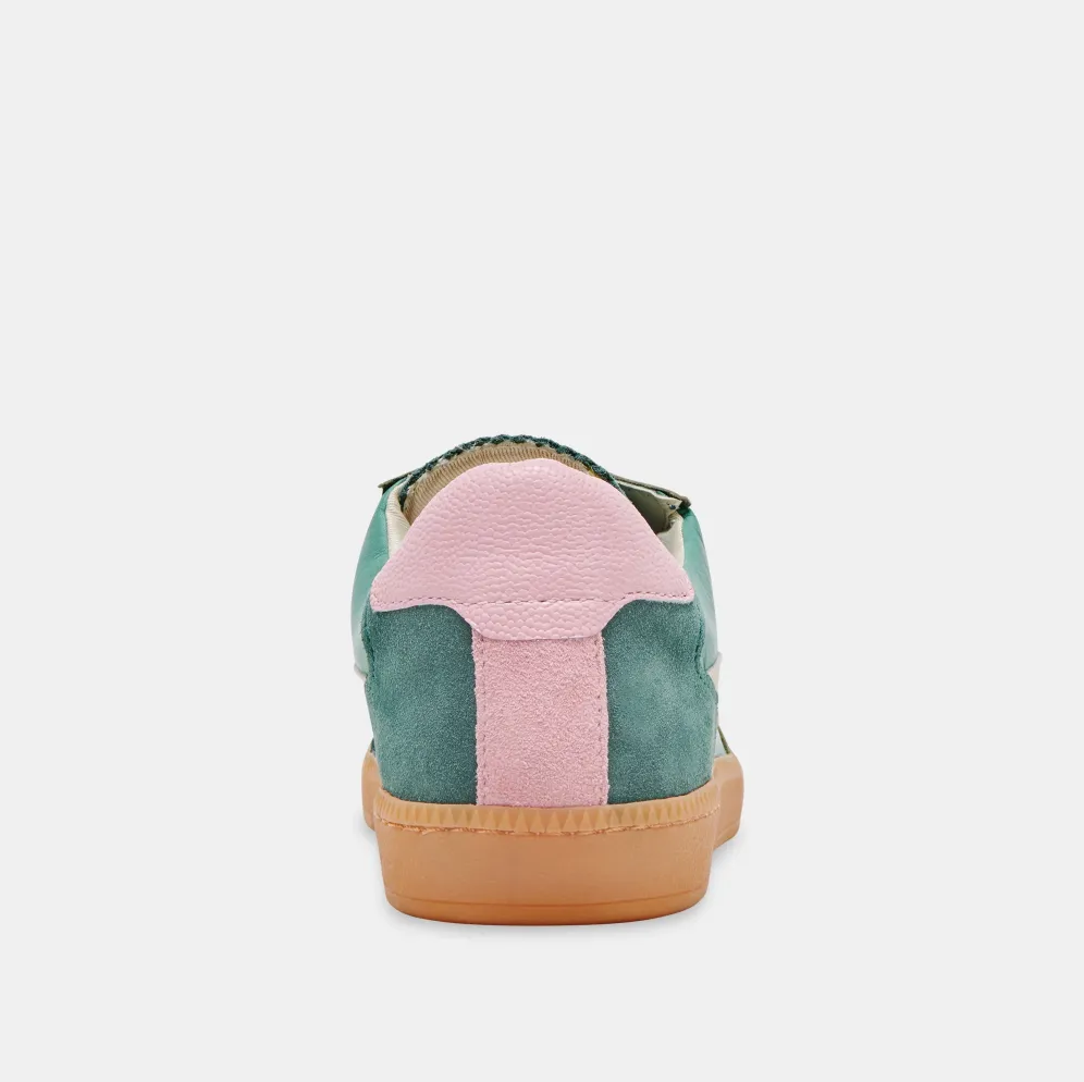 Textured Suede Pattern Mix Sneakers