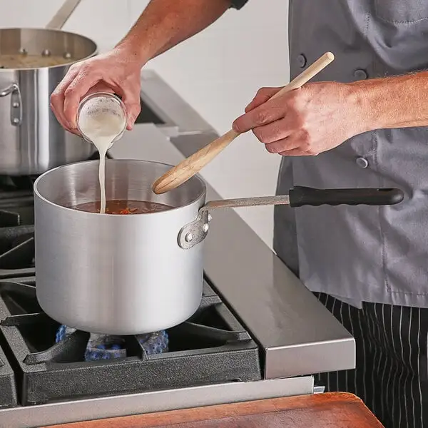 Low-Profile Aluminum Sauce Pan with Silicone Handle