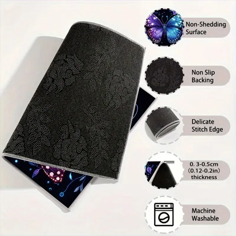 Butterfly Flower Car Trunk Mat