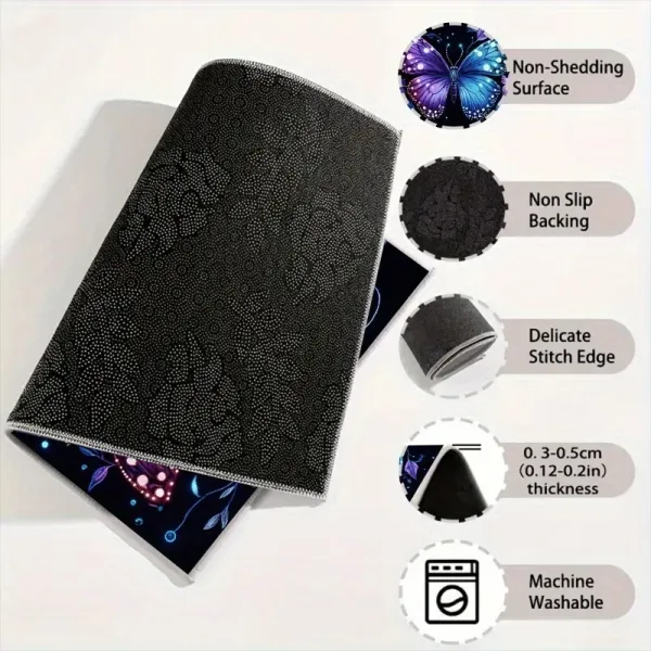 Butterfly Flower Car Trunk Mat