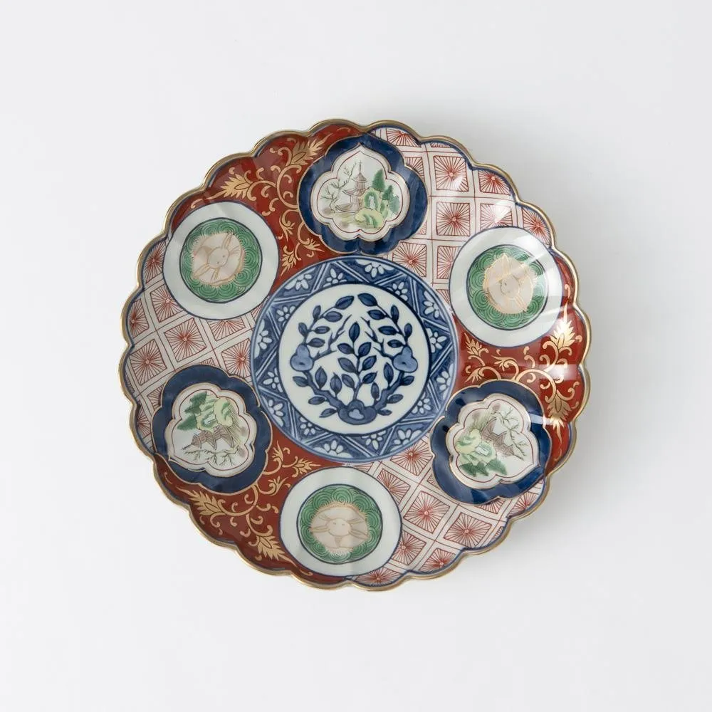 Chrysanthemum Floral Side Plate