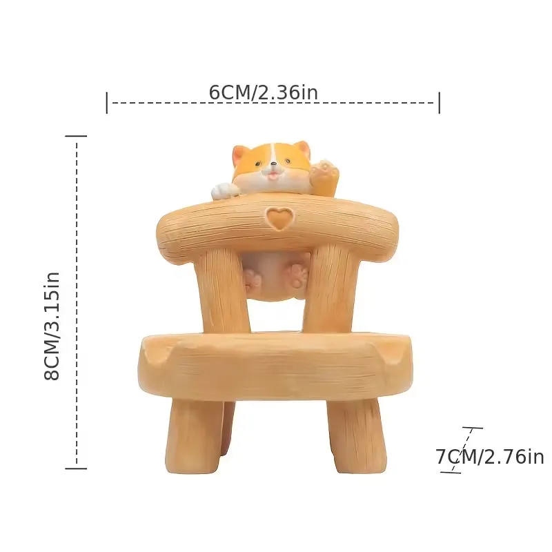 Wooden Chair Design Phone Holder