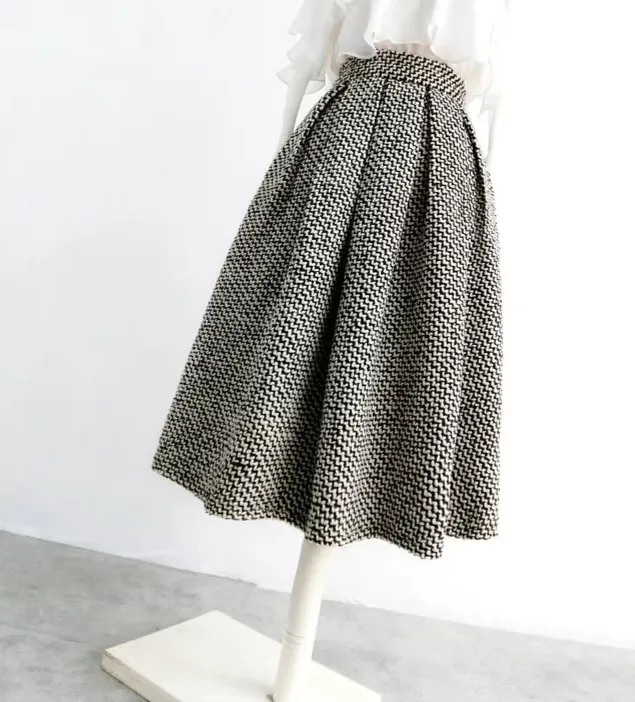 Polished Easy High Waist Skirt