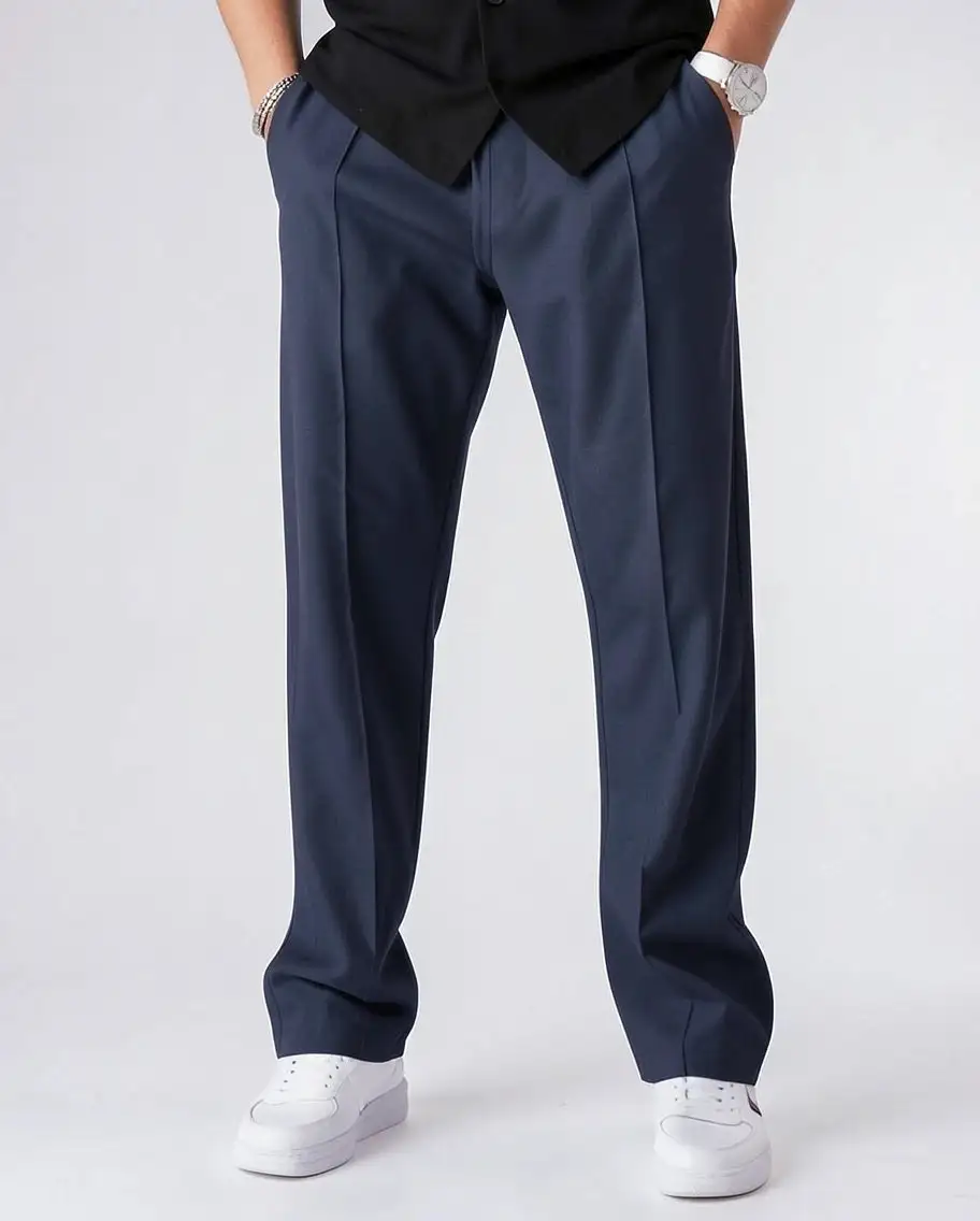 Modern Straight Leg Casual Pants