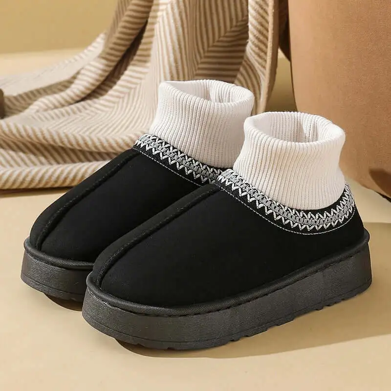 Simple Platform Slip On Boots
