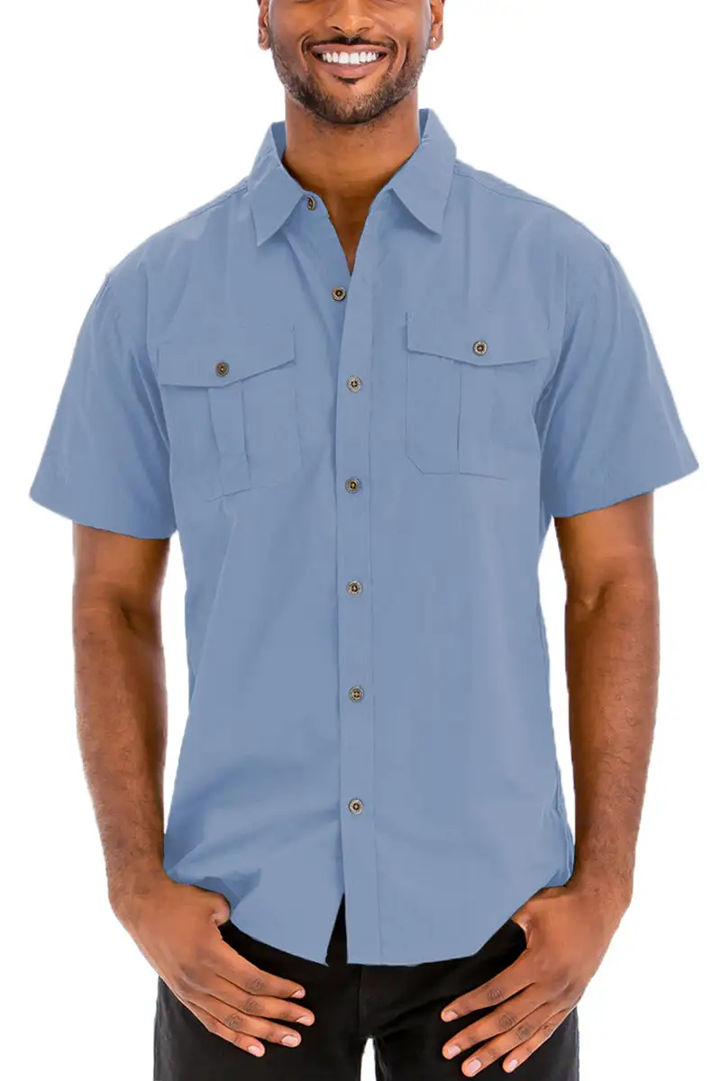 Two Pocket Button-Up Shirt