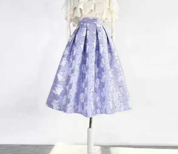 Gentle Travel Everyday Casual Embroidered Skirt