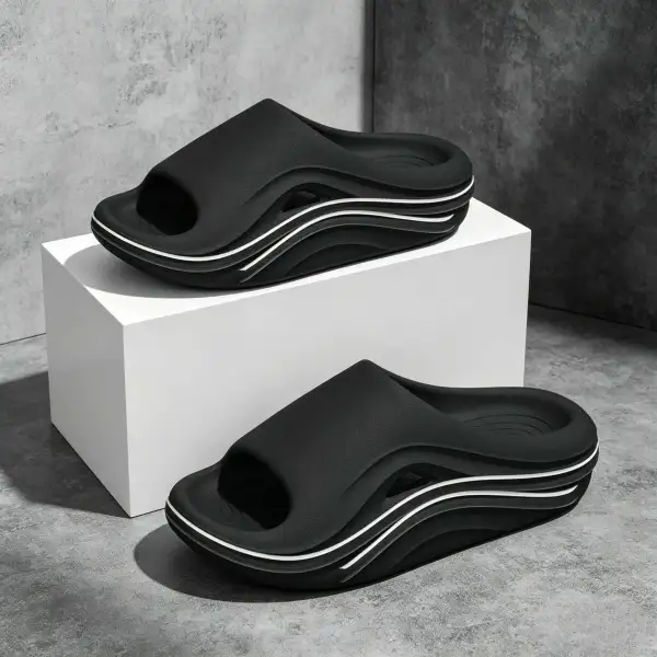 Plush Comfort Platform Lounge Slippers