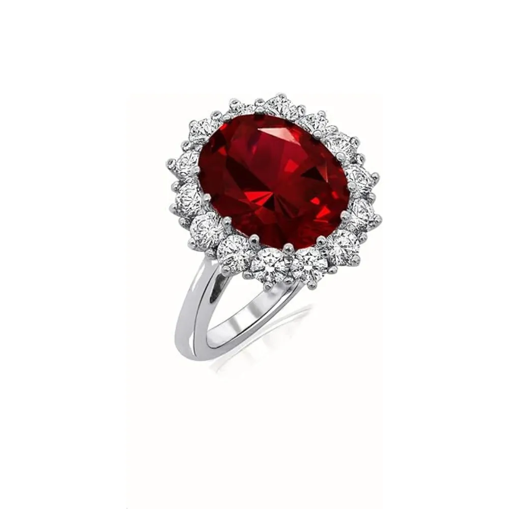 Curved Contour Stone Ring