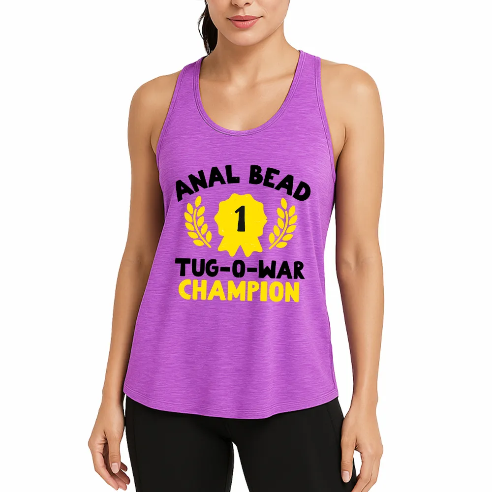 Bead Tug O War Champion Funny Athletic Tank