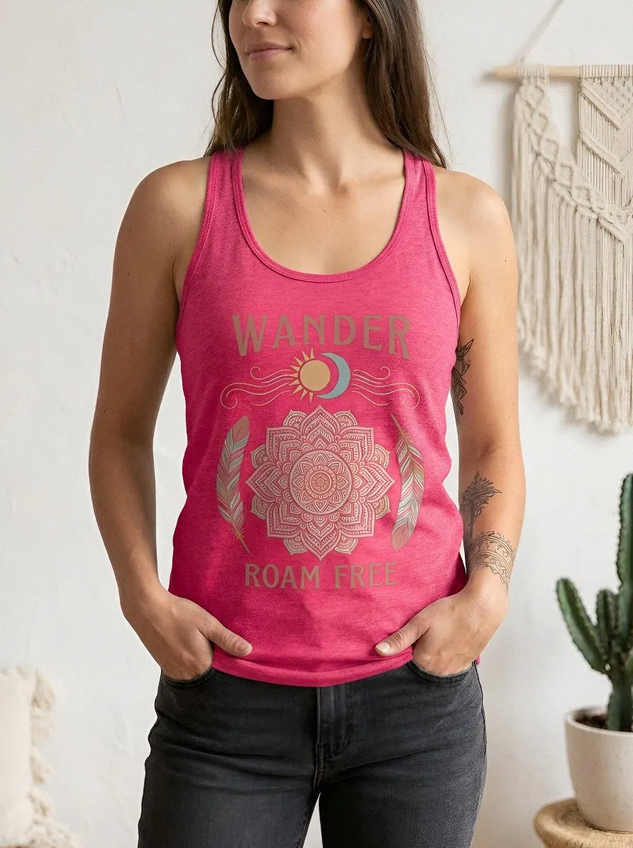 Boho Wander Roam Tank Top Modern