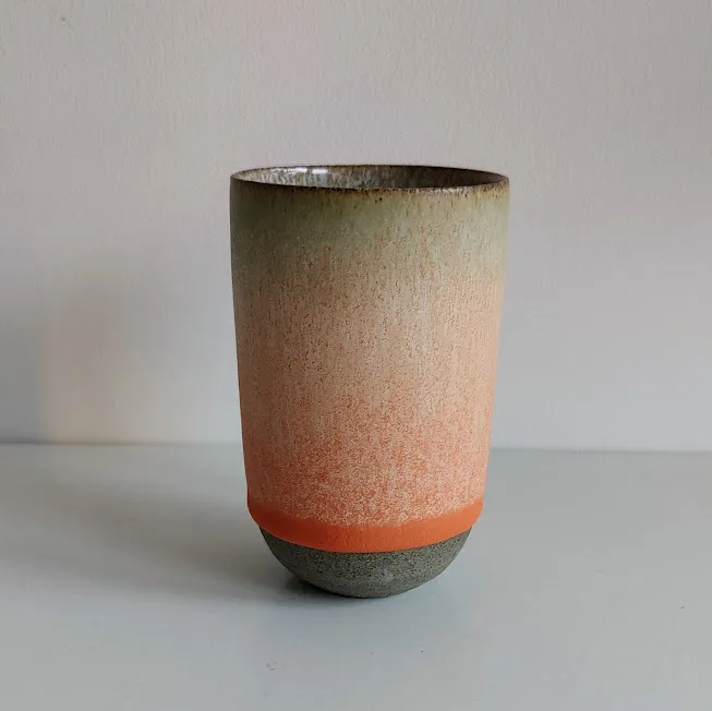 Hand Glazed Stoneware Bud Vase
