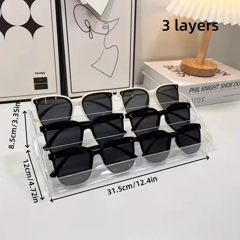Multi-Tier Sunglasses Storage Rack