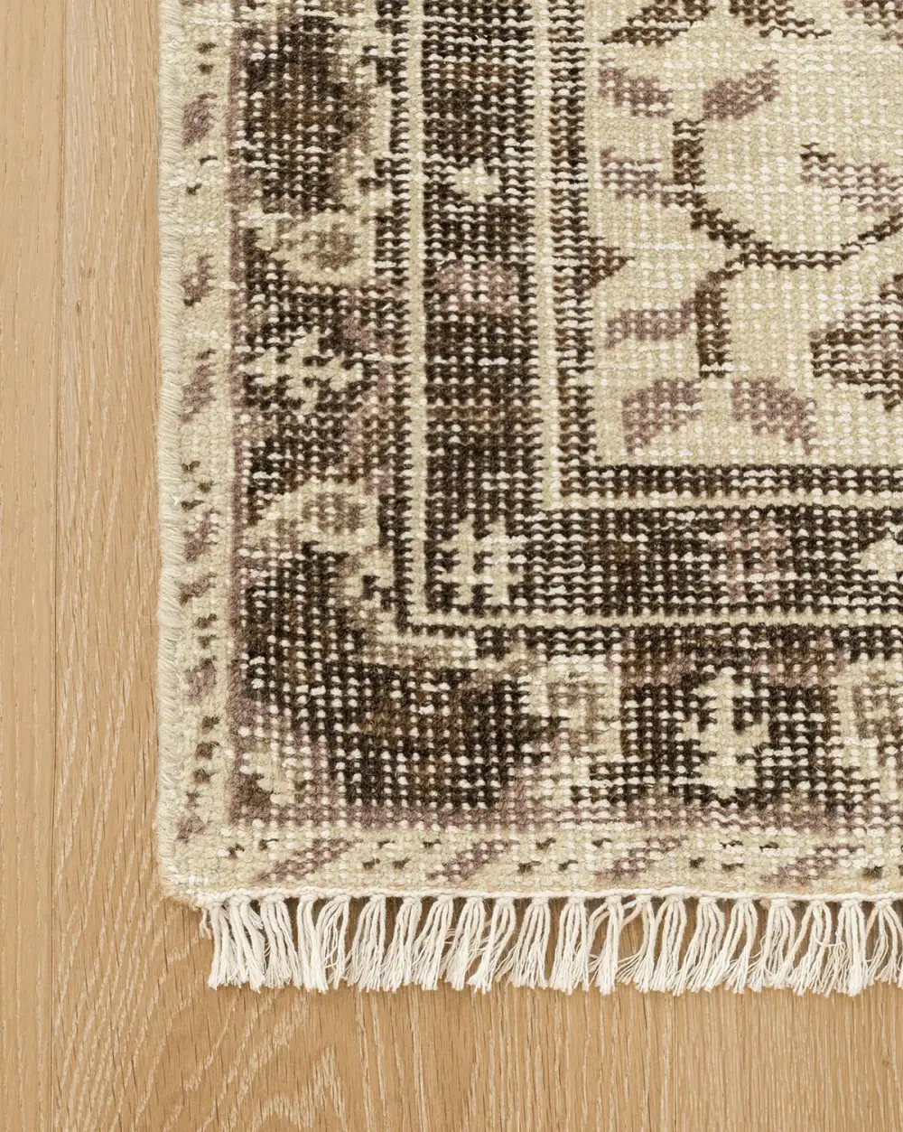 Textural Hand-Knotted Wool Area Rug