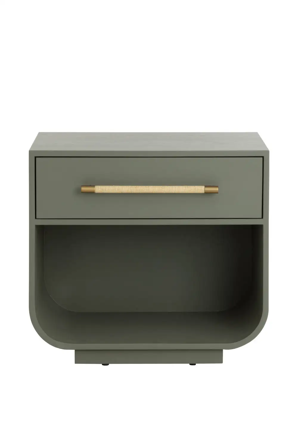 Oak Curved Nightstand