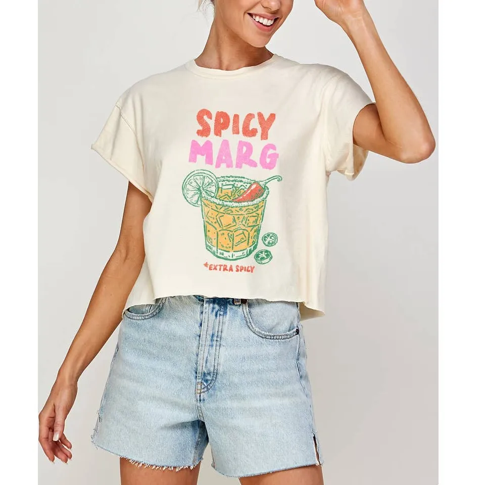 Vintage Cropped Graphic T-Shirt