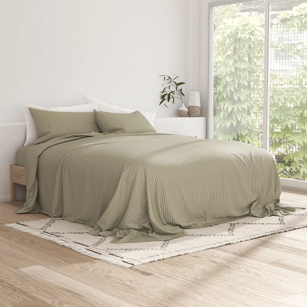 Striped Embossed Sheet Set