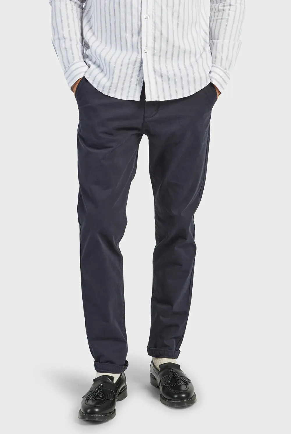 Slim Tapered Stretch Cotton Casual Jogger Pants