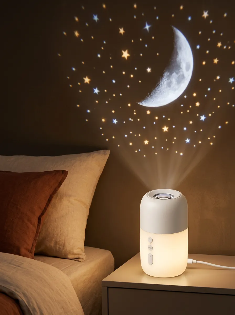 Moon and Stars Projector Night Light