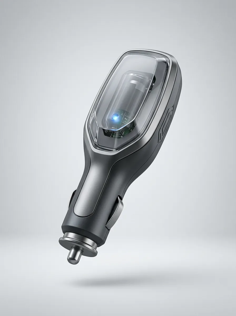 Electronic Vehicle Fuel Saver with Transparent Housing