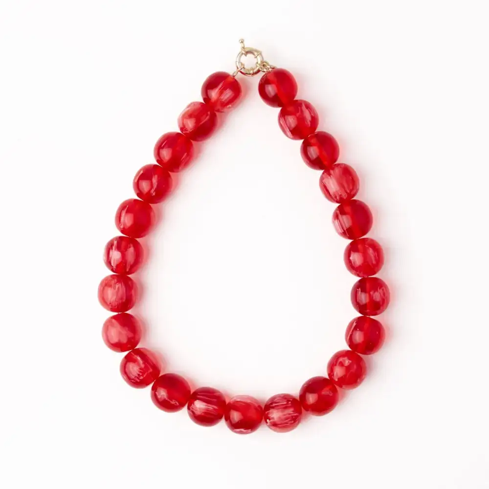 Beaded Resin Fashion Necklace